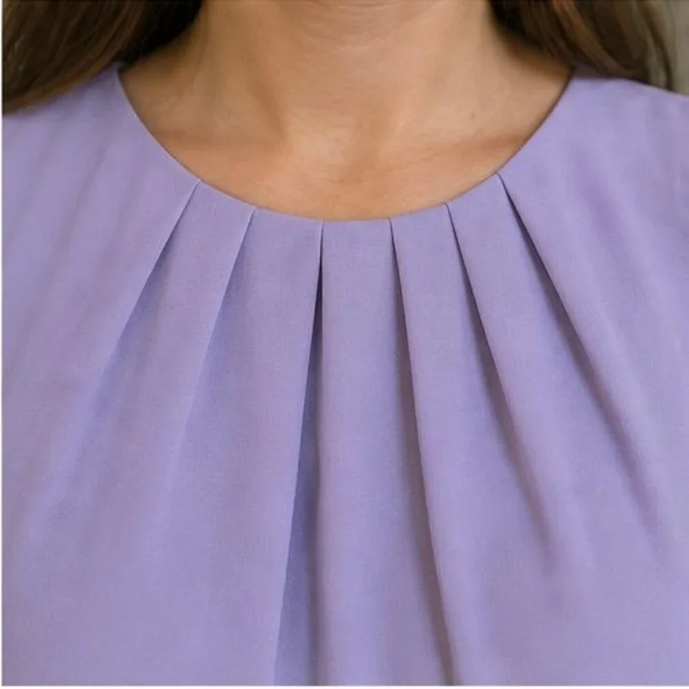 Taupe V Neck Top